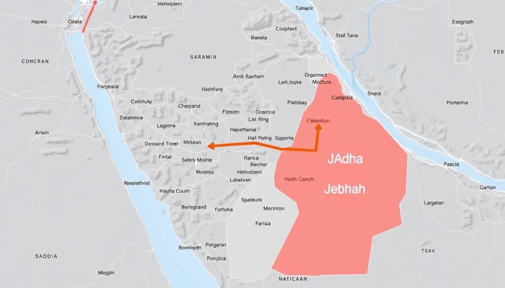 خريطة مناطق خدمة نقل العفش من جدة إلى أبها