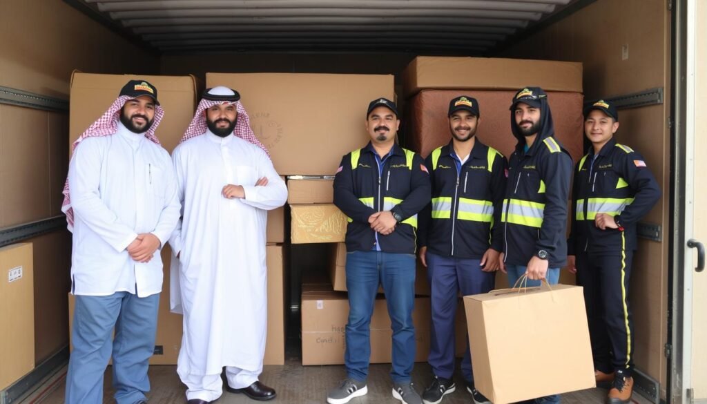 فريق عمل محترف لنقل العفش من جدة إلى أبها