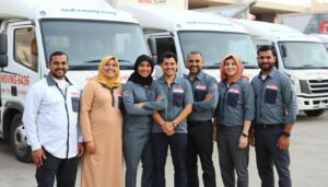 فريق عمل محترف من أفضل شركة نقل عفش من الرياض إلى المدينة المنورة