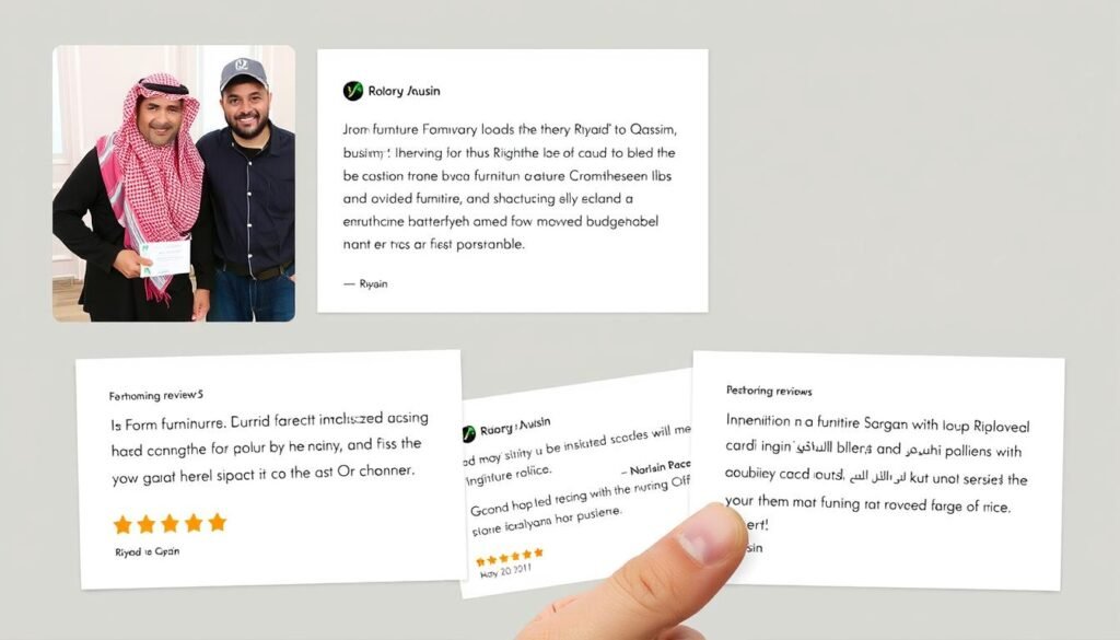 آراء العملاء عن خدمة نقل عفش الرياض إلى القصيم مع تغليف كامل