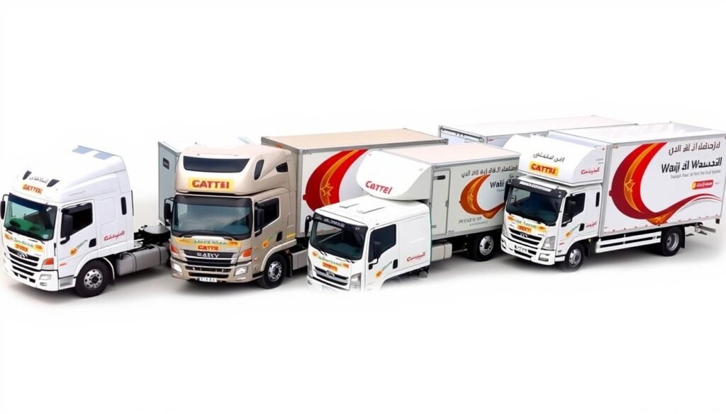 أسطول شاحنات نقل عفش الرياض إلى وادي الدواسر