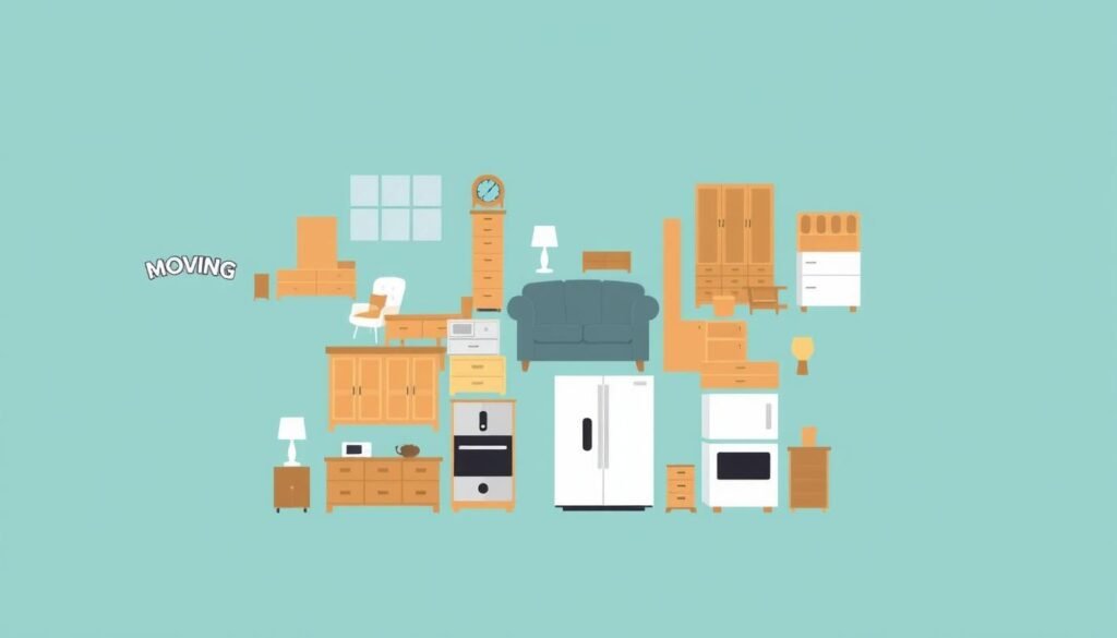 أنواع مختلفة من الأثاث التي يتم نقلها من الرياض إلى عنيزة