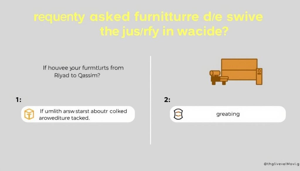 إجابات على الأسئلة الشائعة حول نقل عفش الرياض إلى القصيم مع تغليف كامل