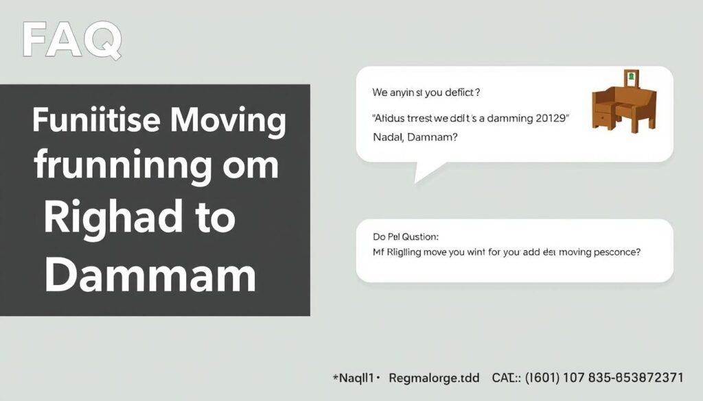 الأسئلة الشائعة حول نقل عفش الرياض إلى الدمام