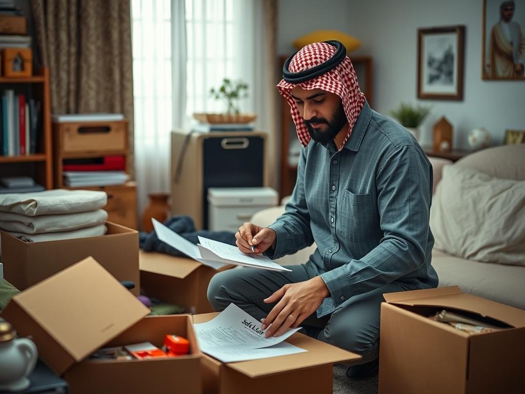 التحضير لنقل الأثاث من الرياض إلى بيشة