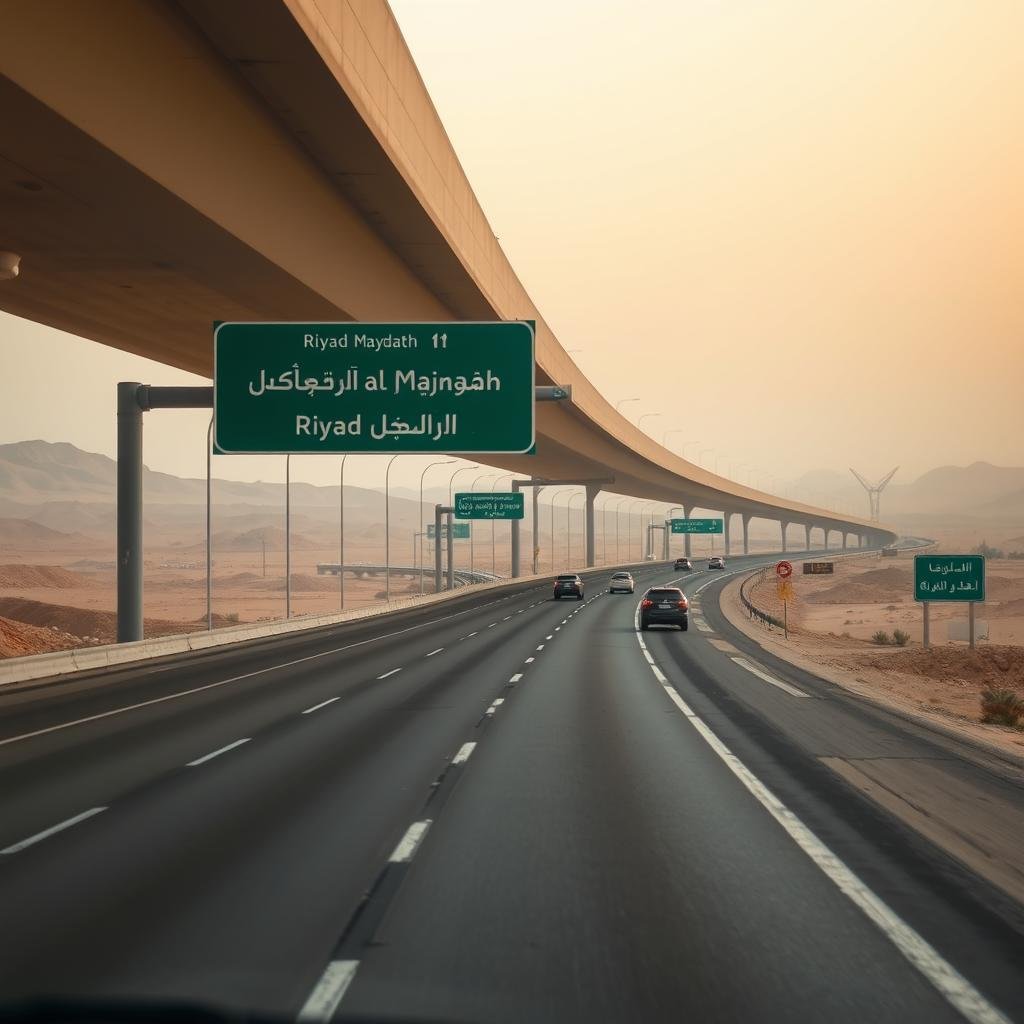 المسافة القريبة بين الرياض والمجمعة