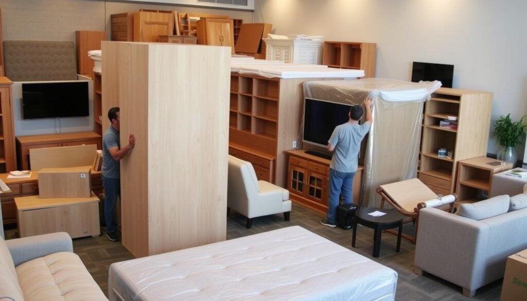 تغليف ونقل مختلف أنواع الأثاث من الرياض إلى القصيم مع تغليف كامل