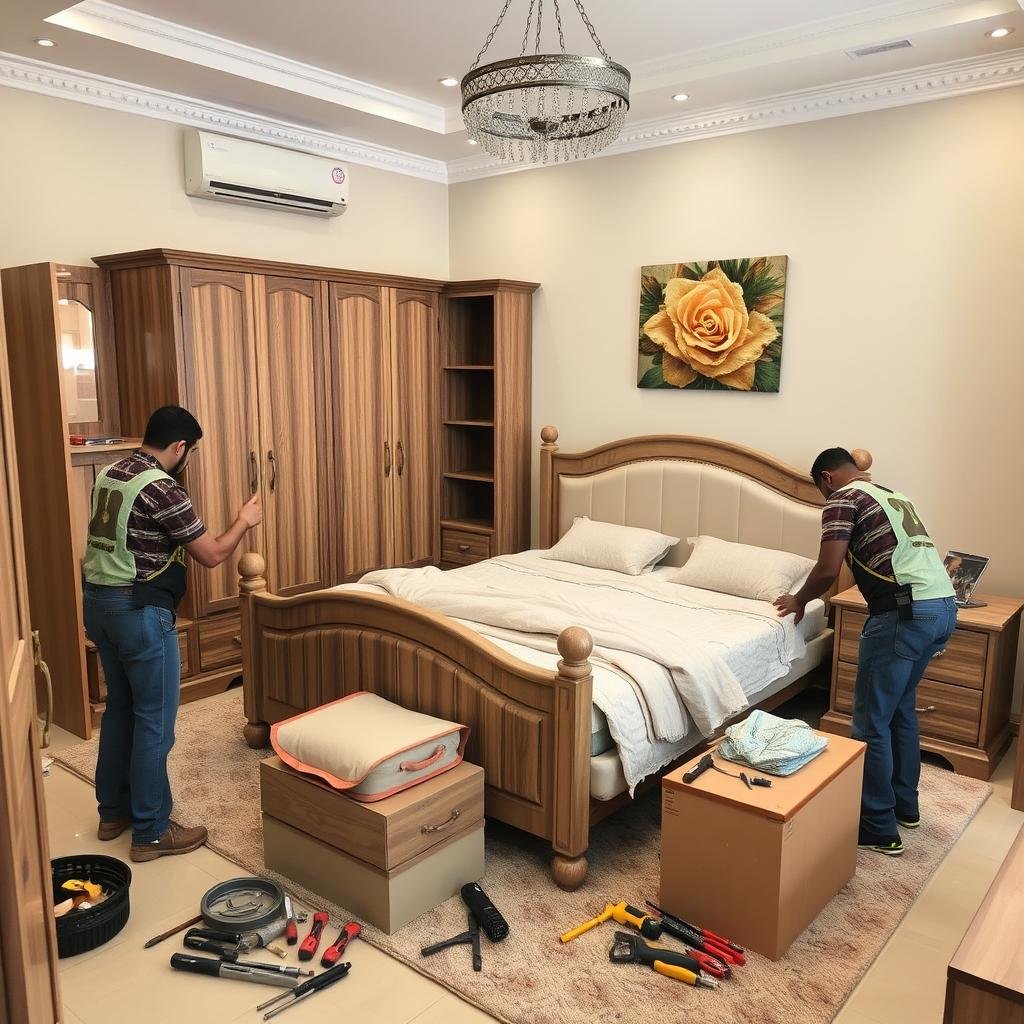 خدمة تركيب الأثاث بعد نقل أثاث الرياض إلى بيشة