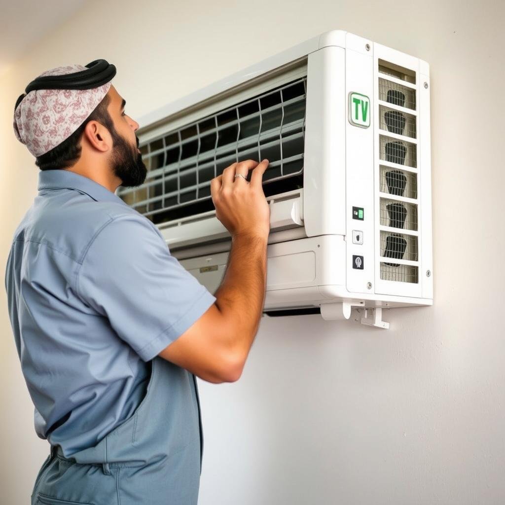 خدمة فك وتركيب المكيفات ضمن خدمات نقل أثاث الرياض إلى المجمعة