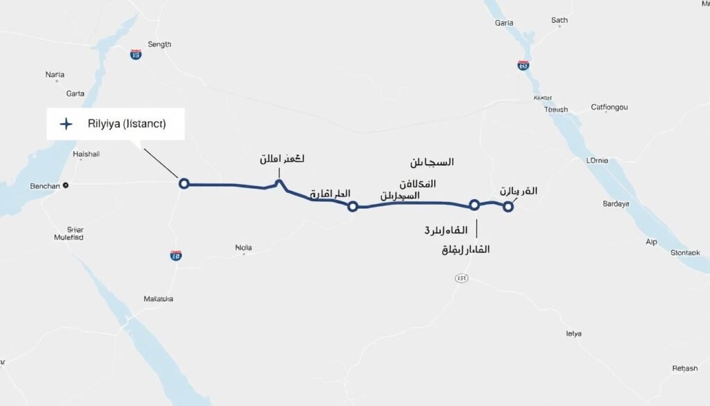 خريطة توضح مسار نقل عفش الرياض إلى الدرعية خريطة توضح مسار نقل عفش الرياض إلى الدرعية