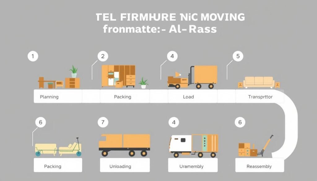 خطوات عملية نقل العفش من الرياض إلى الرس