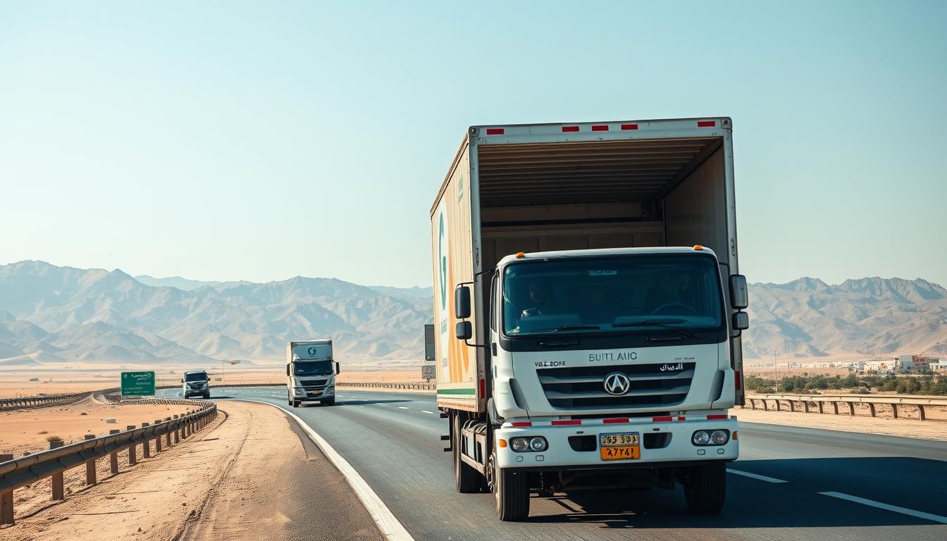 شاحنات نقل عفش من الرياض إلى الطائف تحمل أثاثاً بعناية