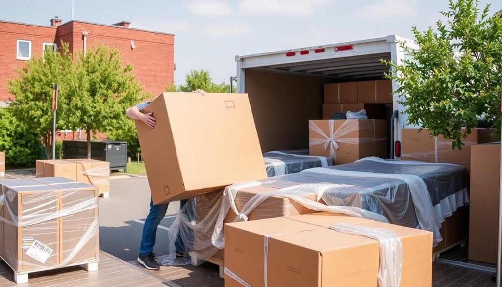 طرق تغليف العفش للنقل