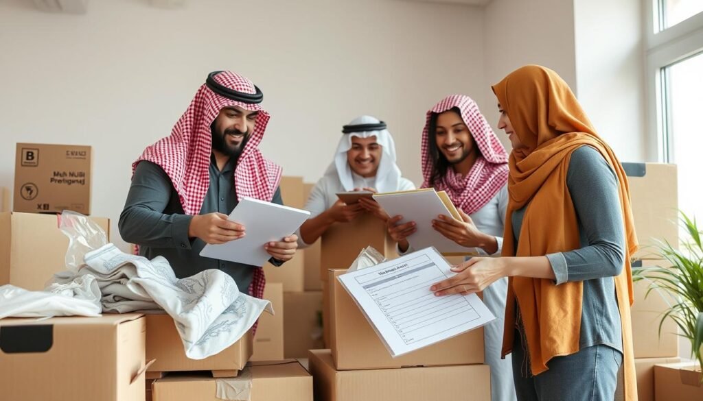 عائلة تستعد ليوم نقل الأثاث من الرياض إلى المجمعة