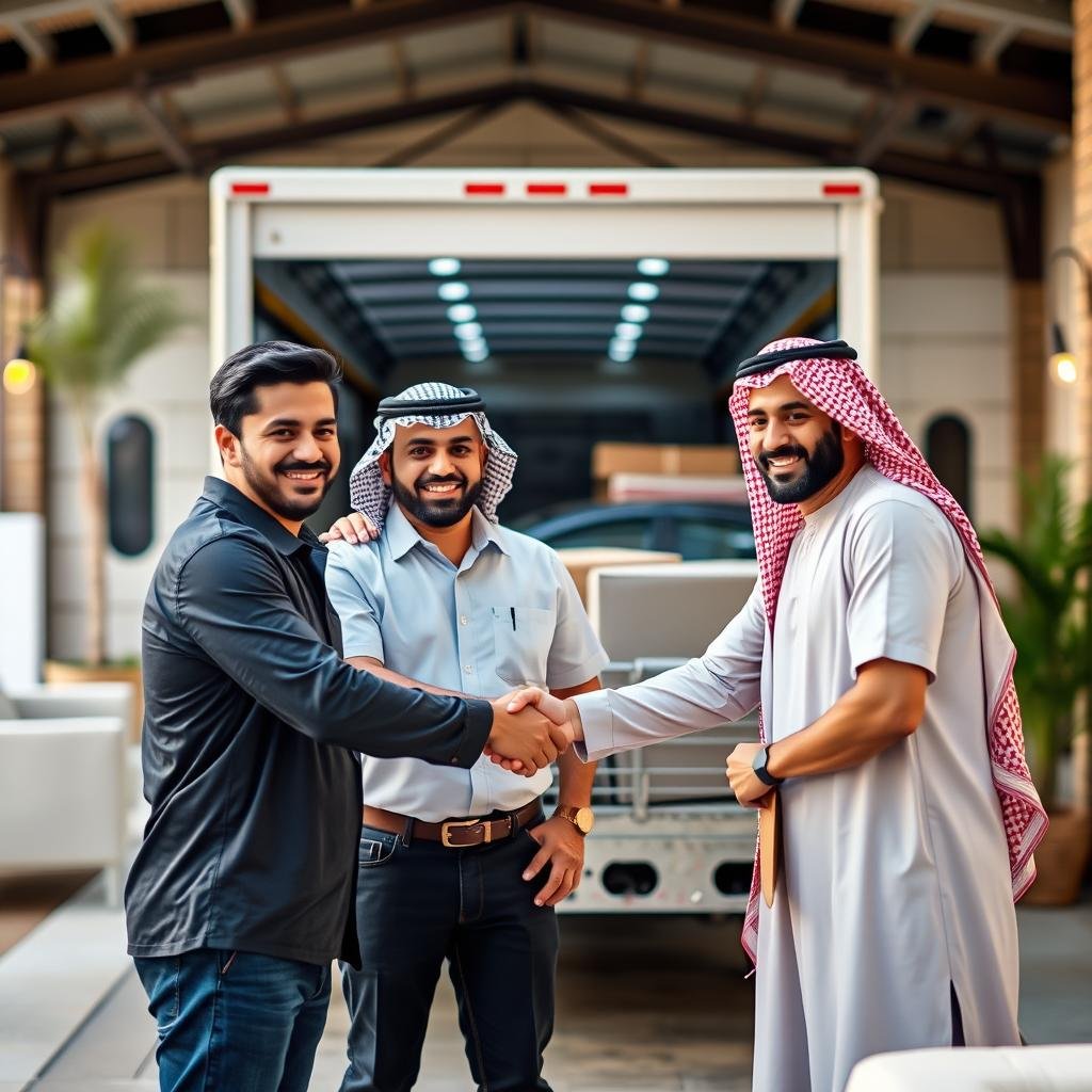 عملاء سعداء بخدمة نقل عفش الرياض إلى وادي الدواسر