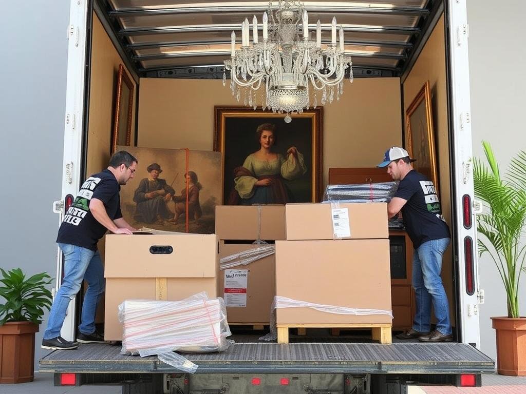 عملية تغليف ونقل قطع أثاث ثمينة من الرياض إلى وادي الدواسر