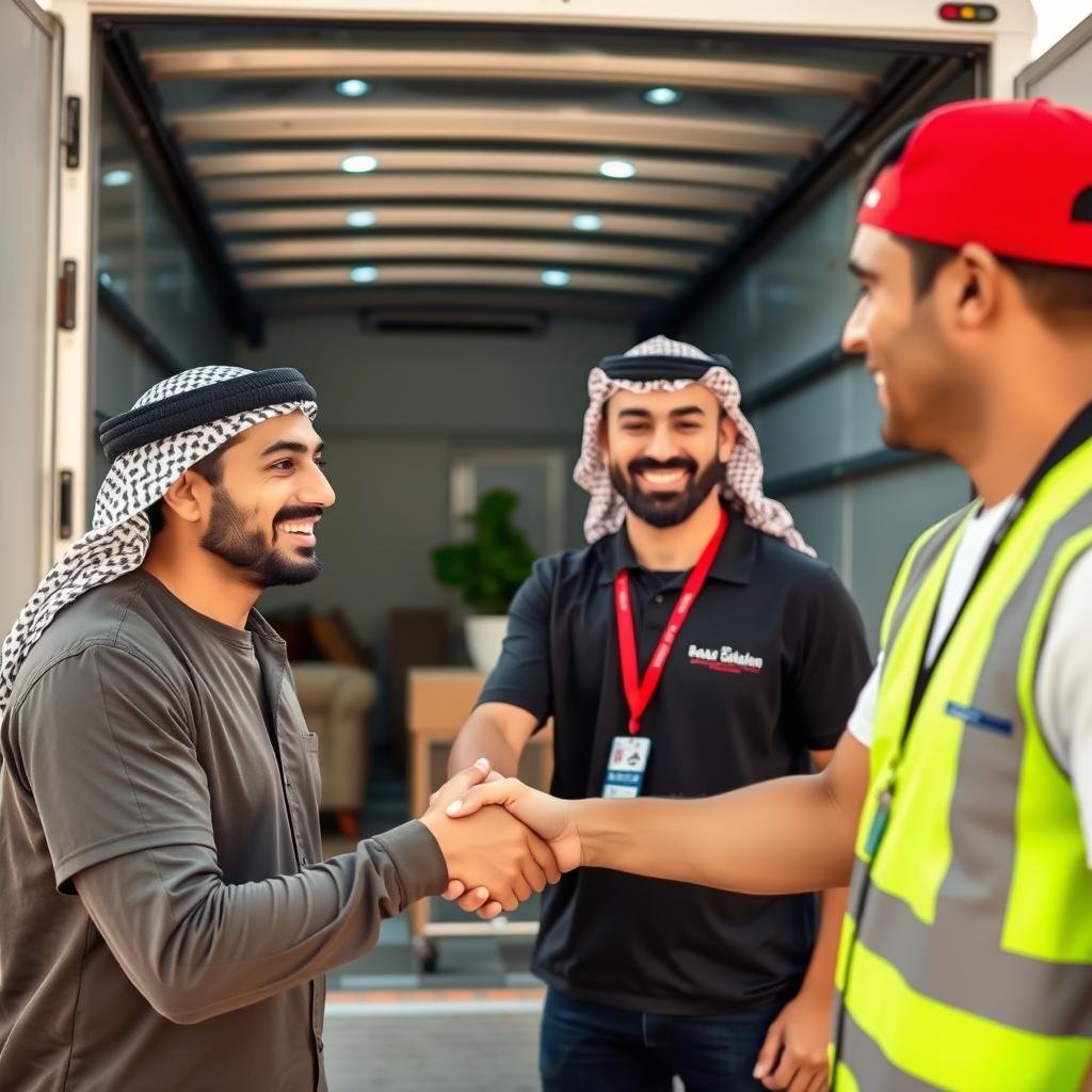 عميل راضٍ عن خدمة نقل عفش الرياض إلى جدة عميل راضٍ عن خدمة نقل عفش الرياض إلى جدة