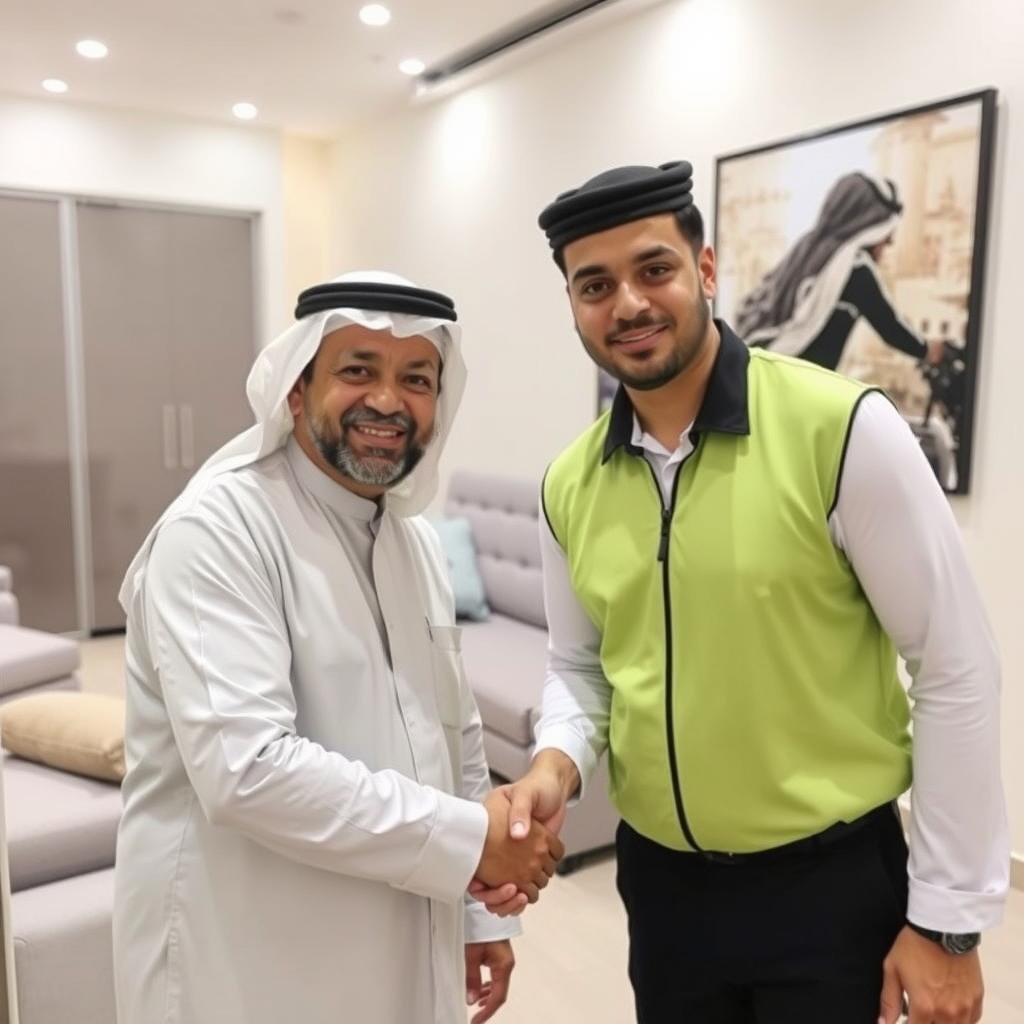 عميل سعيد بخدمة نقل عفش الرياض إلى خميس مشيط