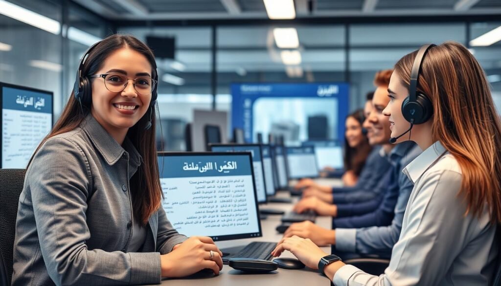 فريق خدمة العملاء جاهز للرد على استفساراتك