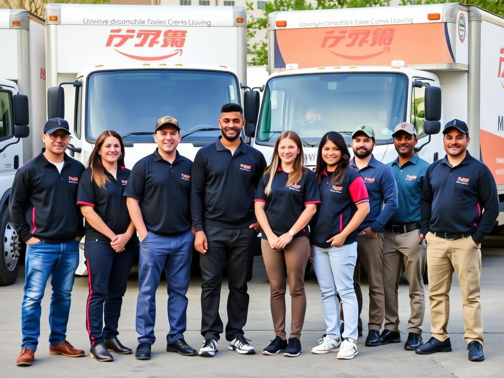 فريق عمل شركة نقل المتخصص في نقل أثاث الرياض إلى الخرج