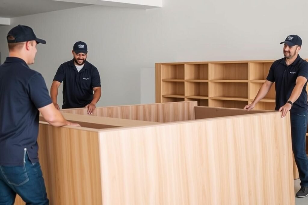 فريق عمل محترف يقوم بنقل أثاث من الرياض إلى رفحاء