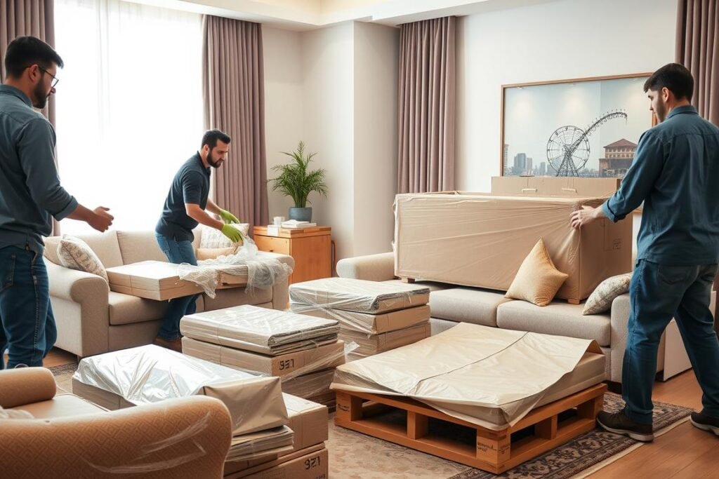 فريق نقل عفش الرياض إلى الزلفي يقوم بتغليف الأثاث باحترافية فريق نقل عفش الرياض إلى الزلفي يقوم بتغليف الأثاث باحترافية