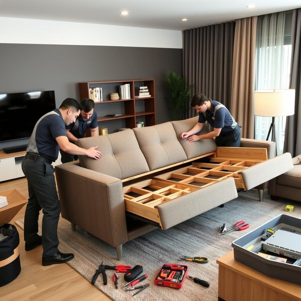 فك وتركيب الأثاث بواسطة فنيين محترفين