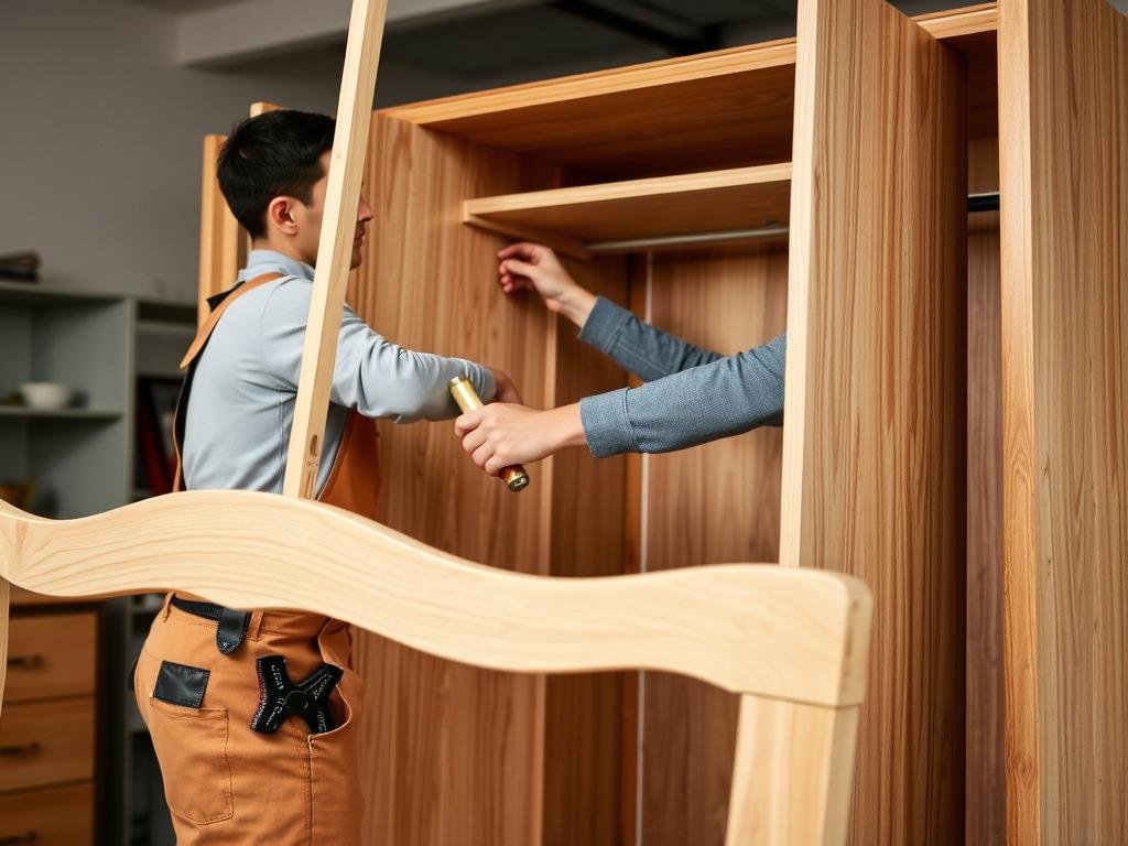 فني محترف يقوم بفك وتركيب الأثاث لنقل عفش الرياض إلى ينبع