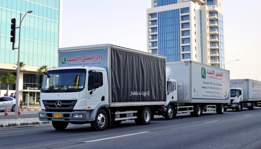 كم سعر نقل العفش من جدة إلى القطيف