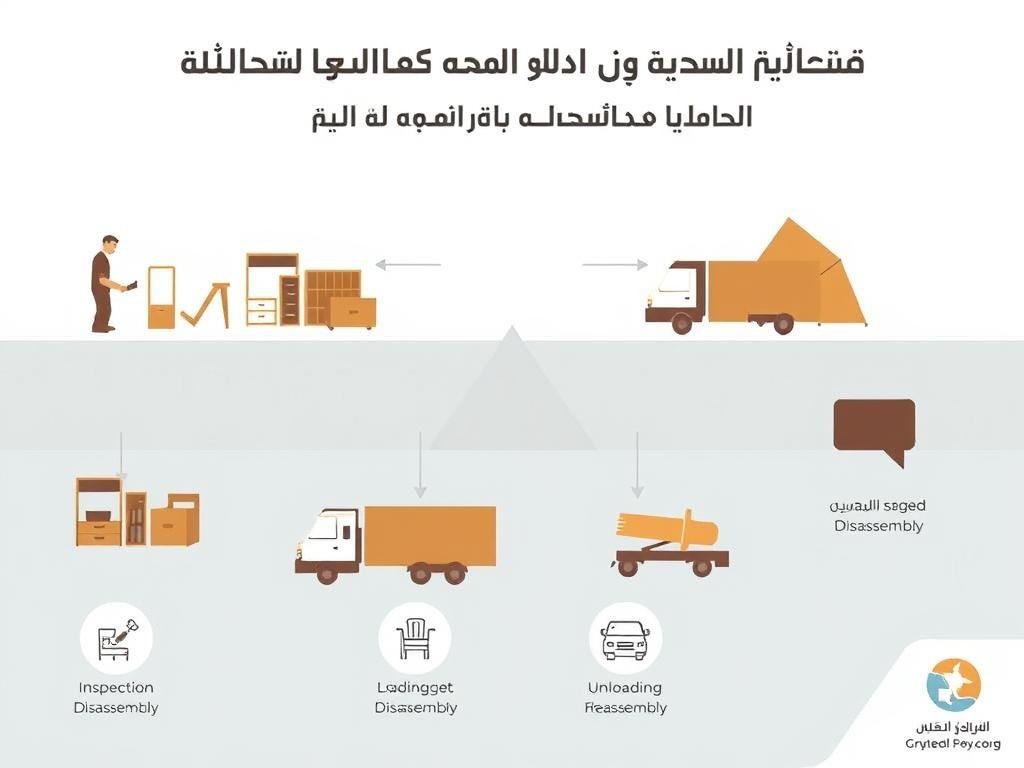 مراحل عملية نقل العفش من الرياض إلى وادي الدواسر