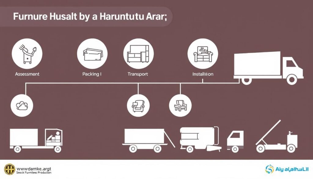 مراحل عملية نقل عفش الرياض إلى عرعر بشكل منظم ومهني