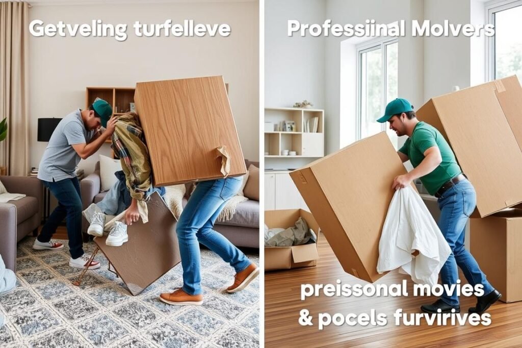 مقارنة بين النقل الذاتي والنقل المحترف للعفش من الرياض إلى الرس