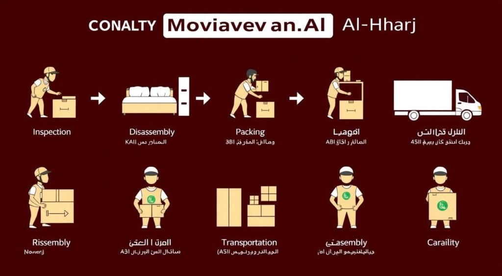 منهجية شركة نقل المتكاملة في نقل أثاث الرياض إلى الخرج