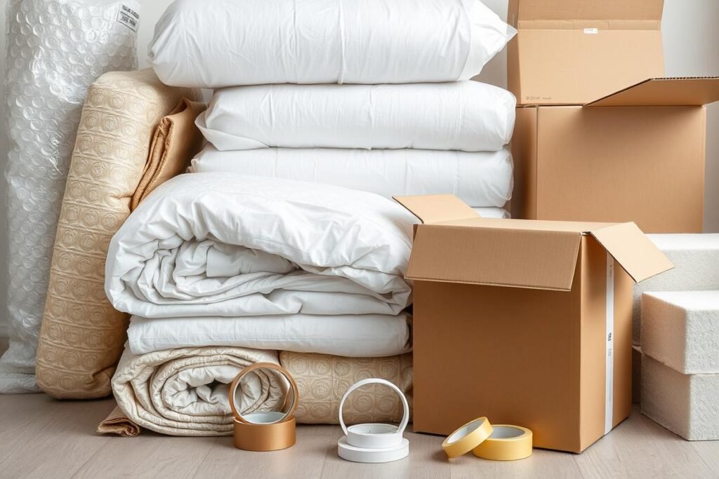مواد تغليف متنوعة لحماية الأثاث أثناء نقله من الرياض إلى المدينة المنورة