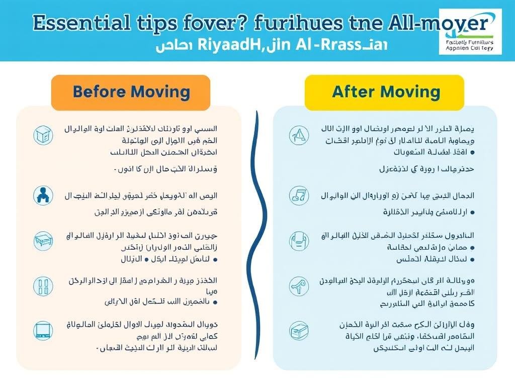 نصائح مهمة لنقل العفش من الرياض إلى الرس