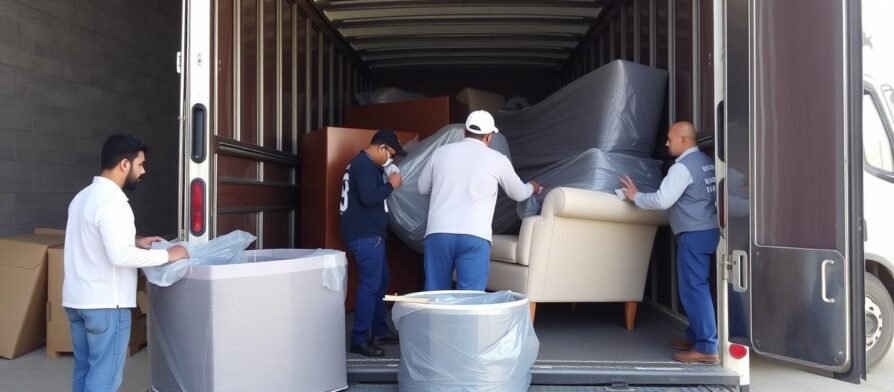 نقل أثاث الرياض إلى الأفلاج مع تغليف محكم