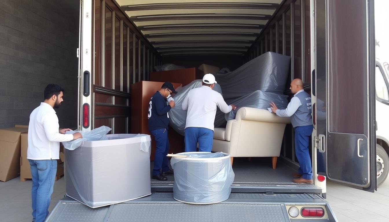 نقل أثاث الرياض إلى الأفلاج مع تغليف محكم