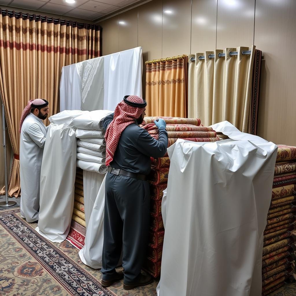 نقل المفروشات والستائر من الرياض إلى بيشة