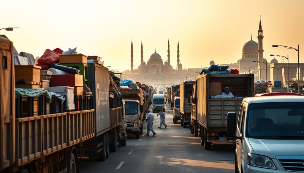 نقل عفش من الدمام إلى أبها