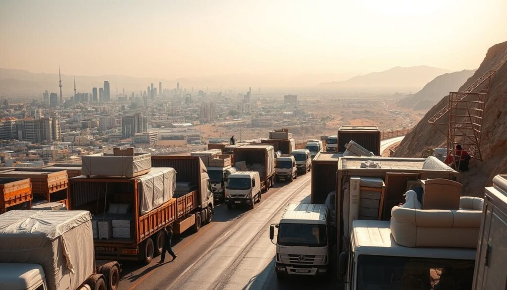 نقل عفش من الدمام إلى أبها