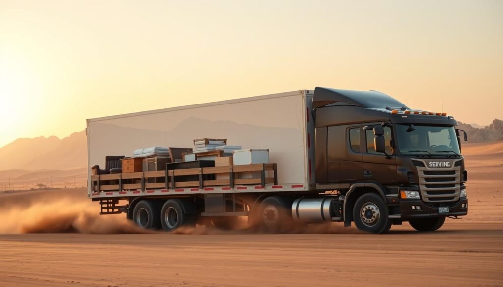 نقل عفش من الدمام إلى الجوف