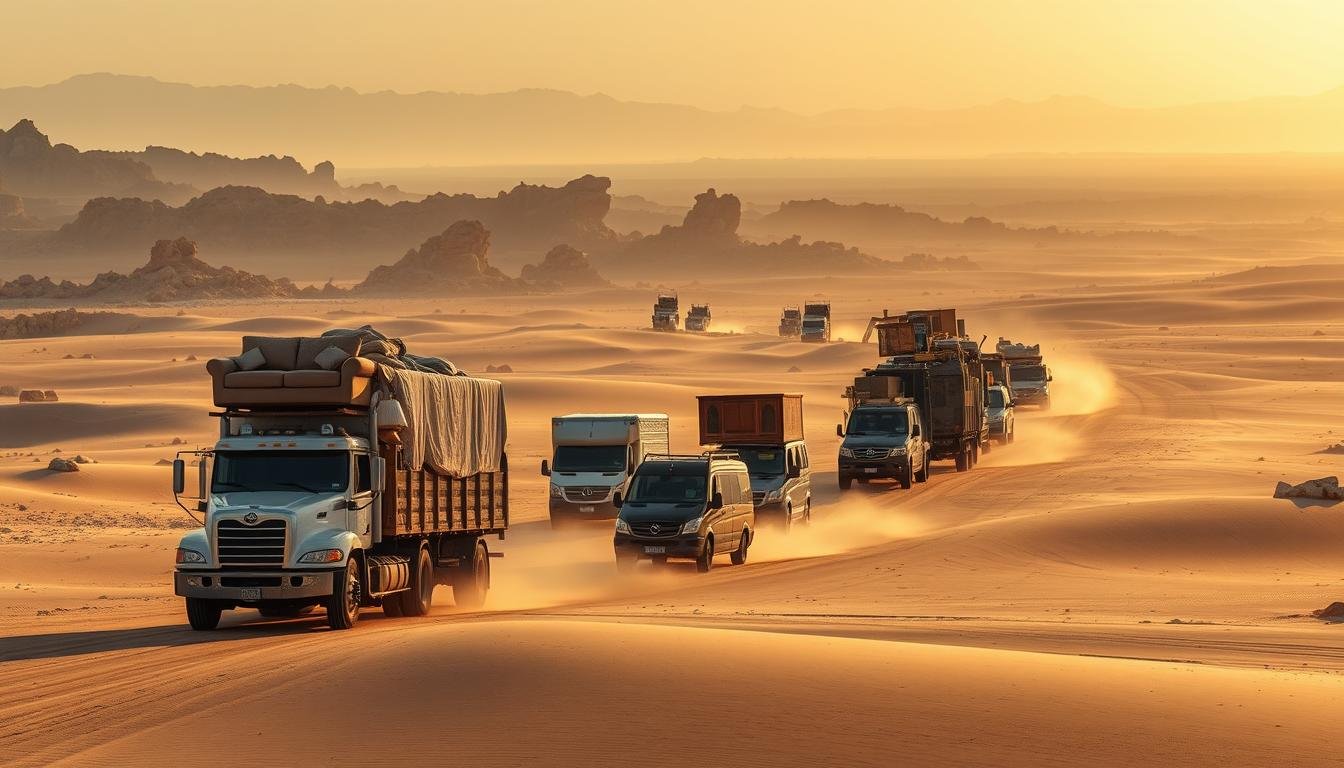 نقل عفش من الدمام إلى الحدود الشمالية