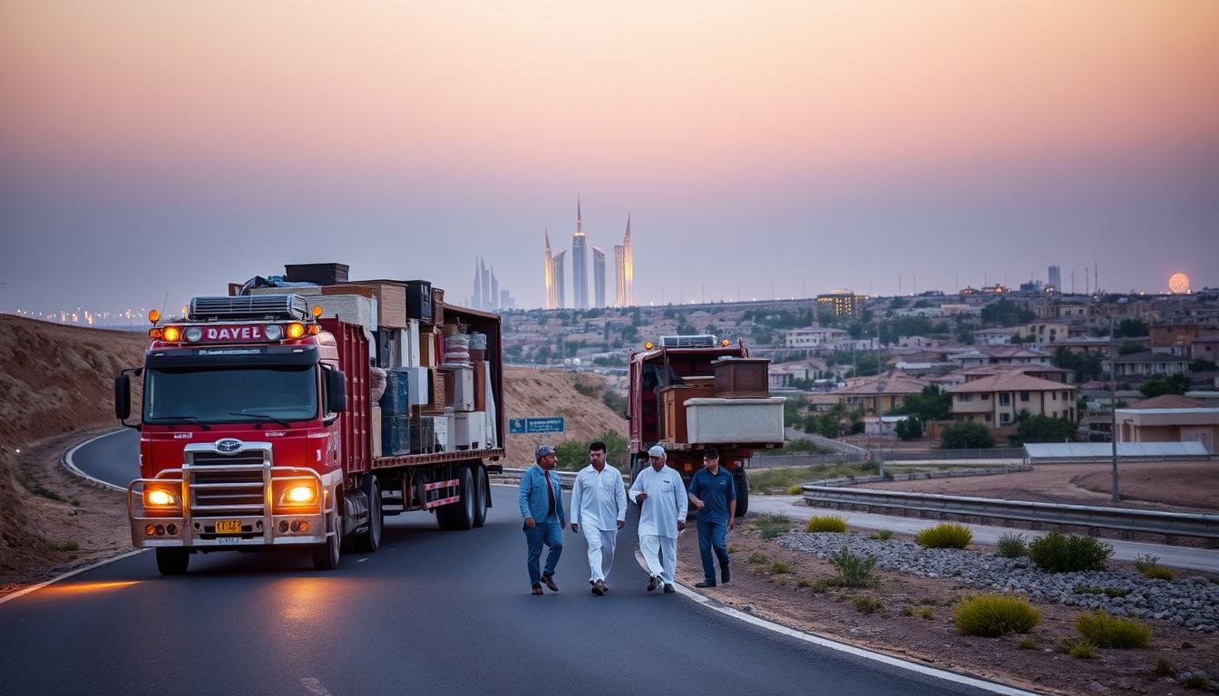 نقل عفش من الدمام إلى المجمعة