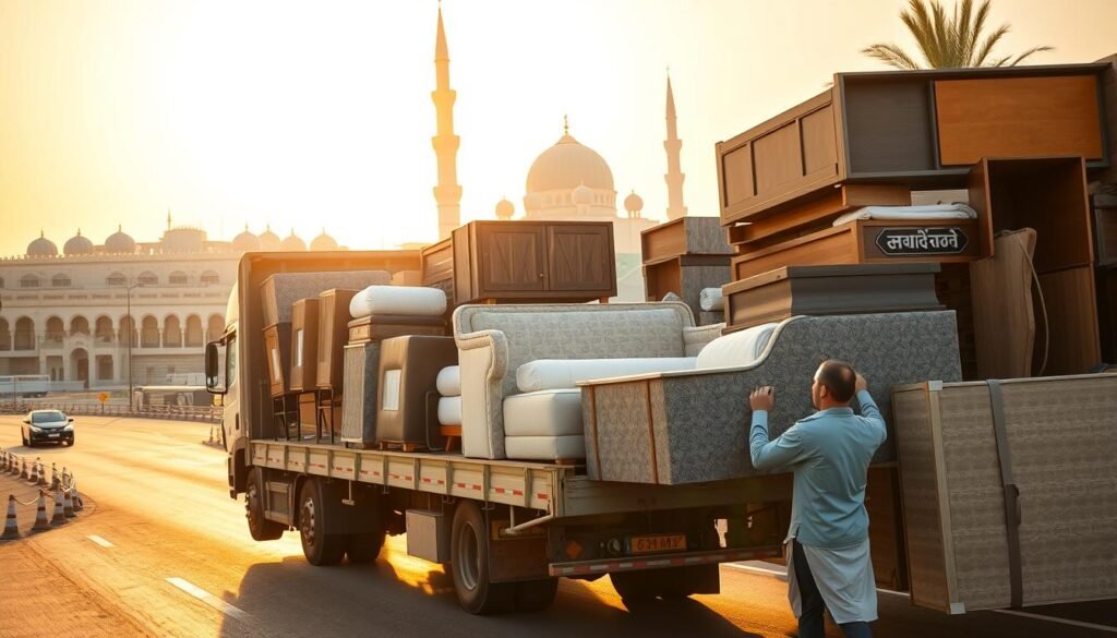 نقل عفش من الدمام إلى المدينة المنورة