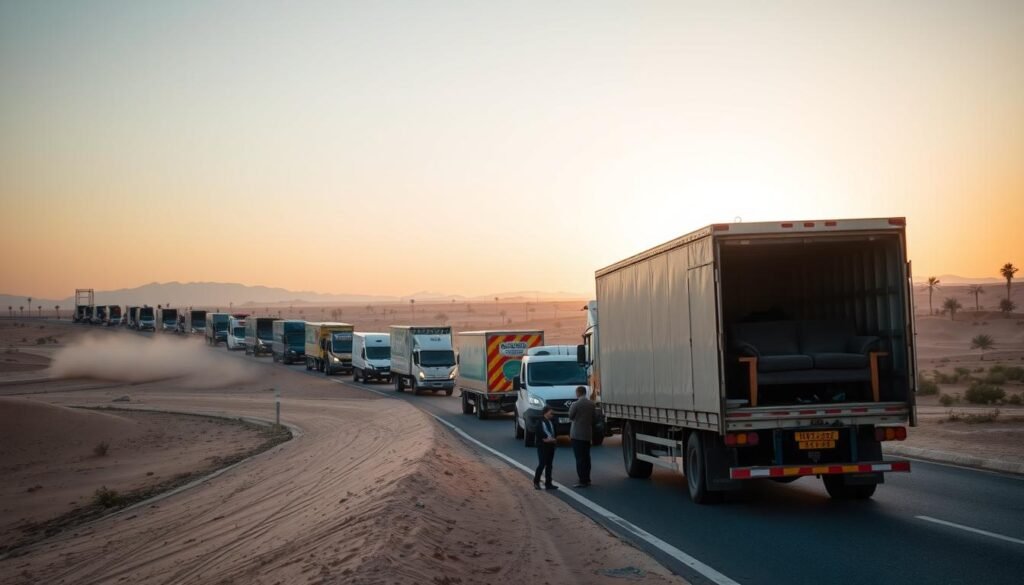 نقل عفش من الدمام إلى جازان