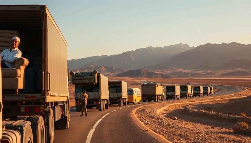 نقل عفش من الدمام إلى جازان