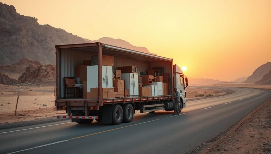 نقل عفش من الدمام إلى جازان