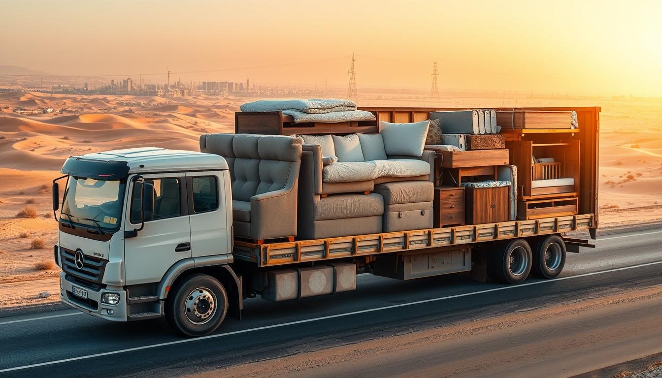 نقل عفش من الدمام إلى حائل