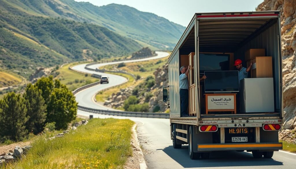 نقل عفش من الدمام إلى خميس مشيط