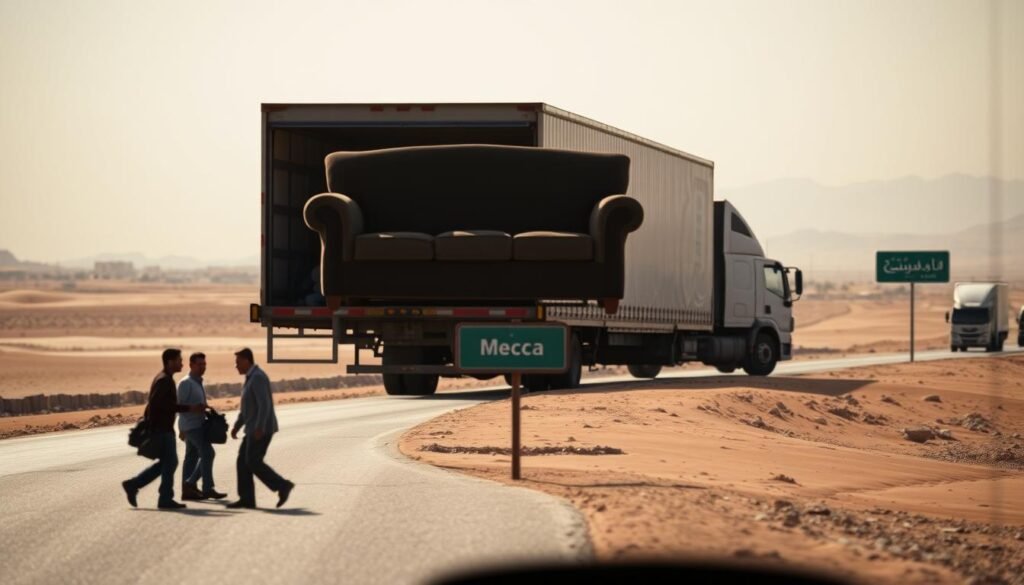 نقل عفش من الدمام إلى مكة